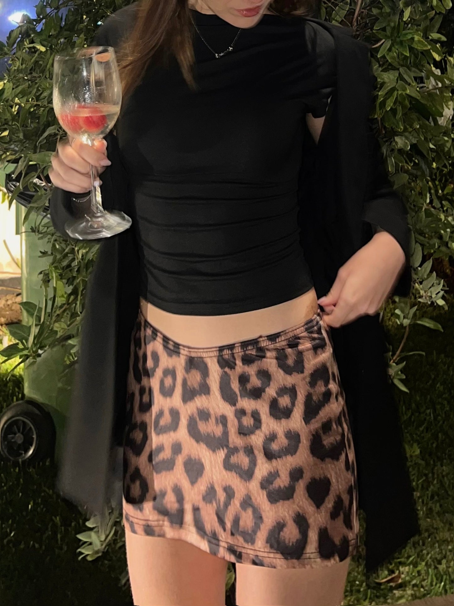 MINI FALDA LEOPARD