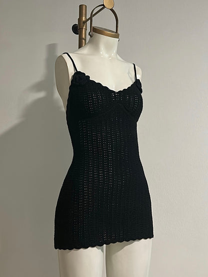 MINI VESTIDO TEJIDO CORAL