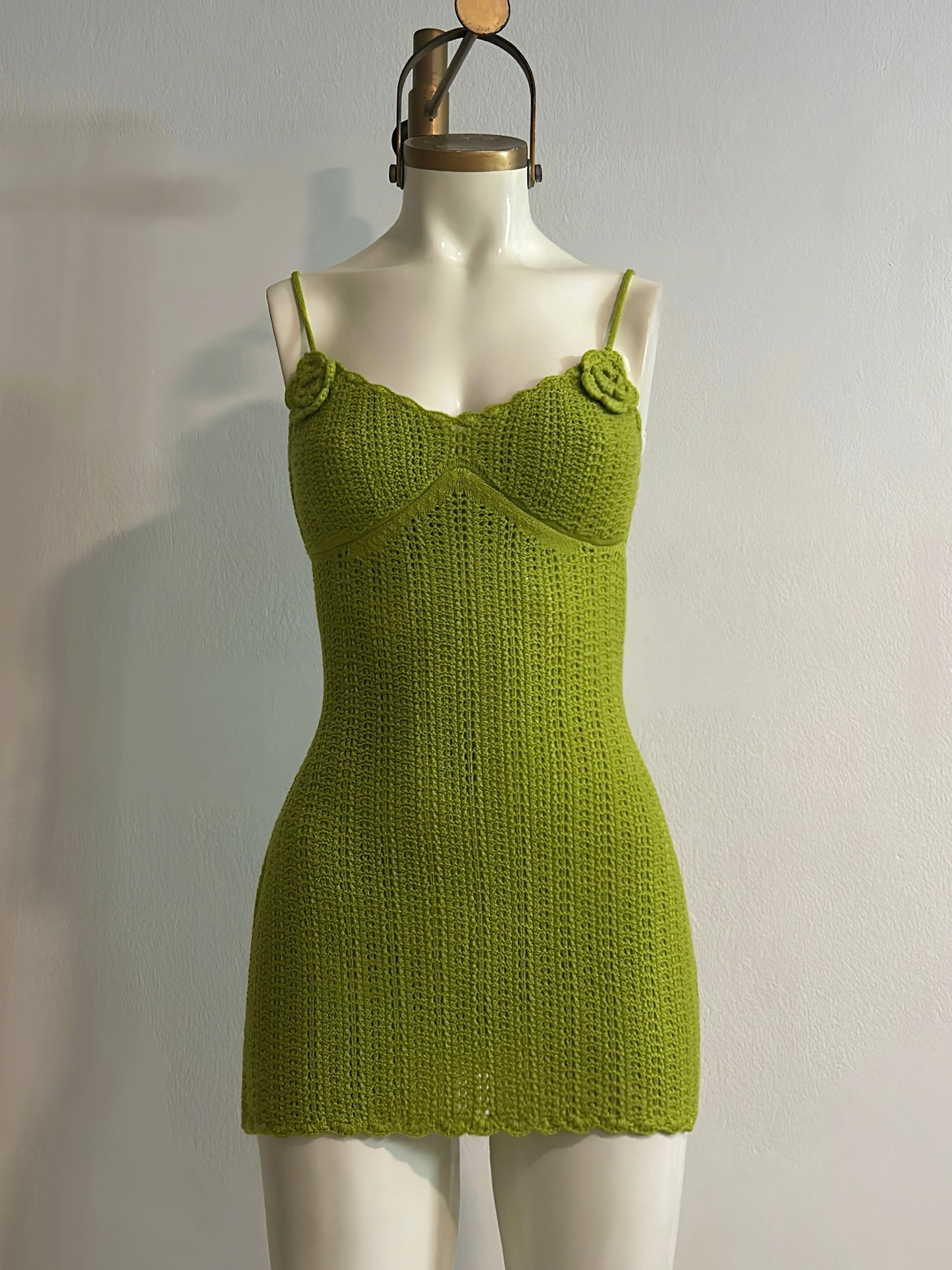 MINI VESTIDO TEJIDO CORAL