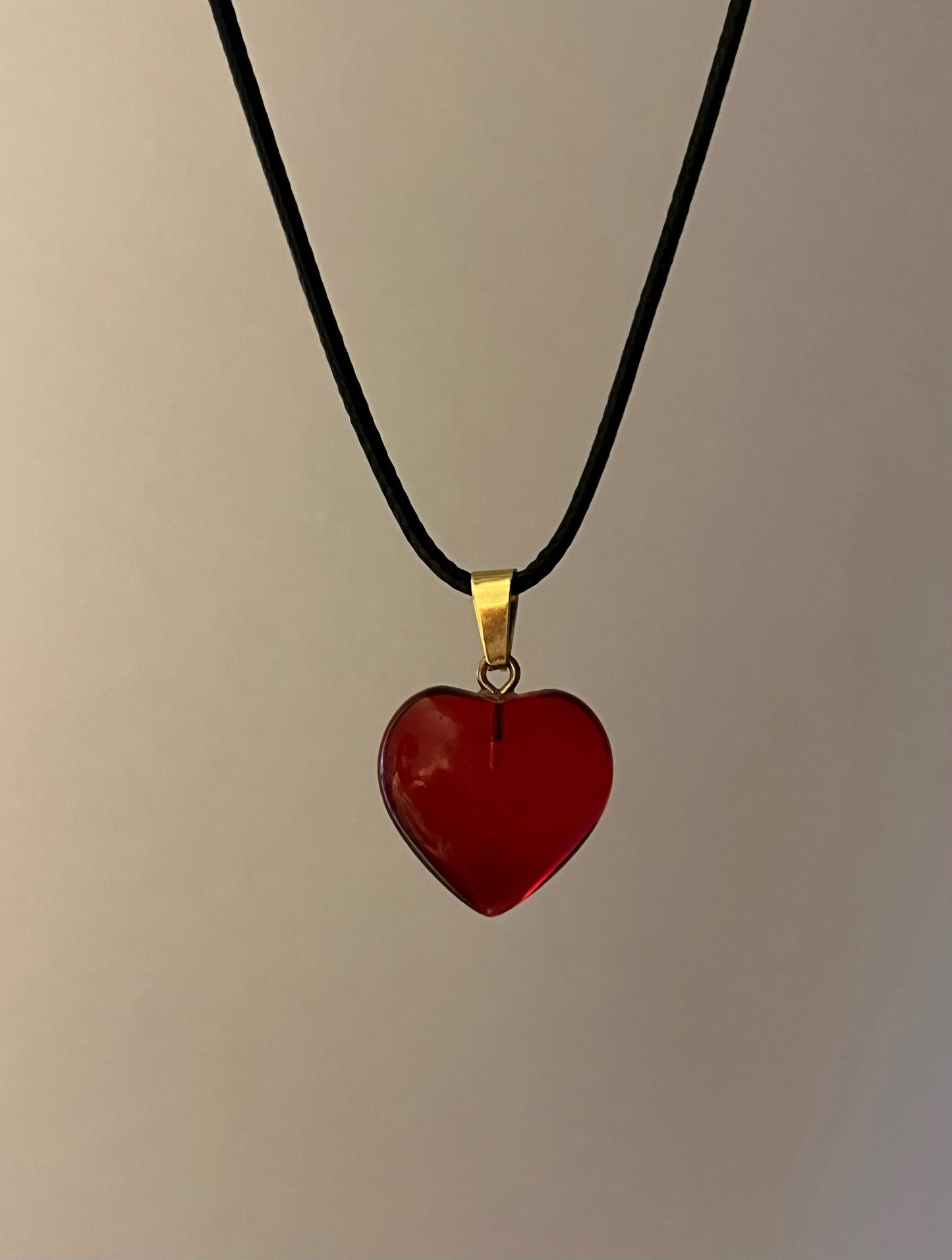 COLLAR HEART ROJO