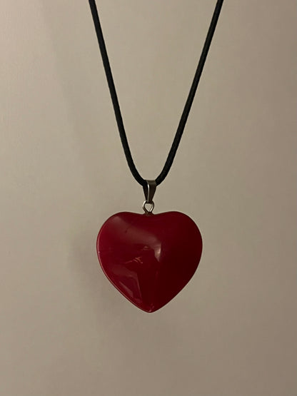 COLLAR HEART ROJO