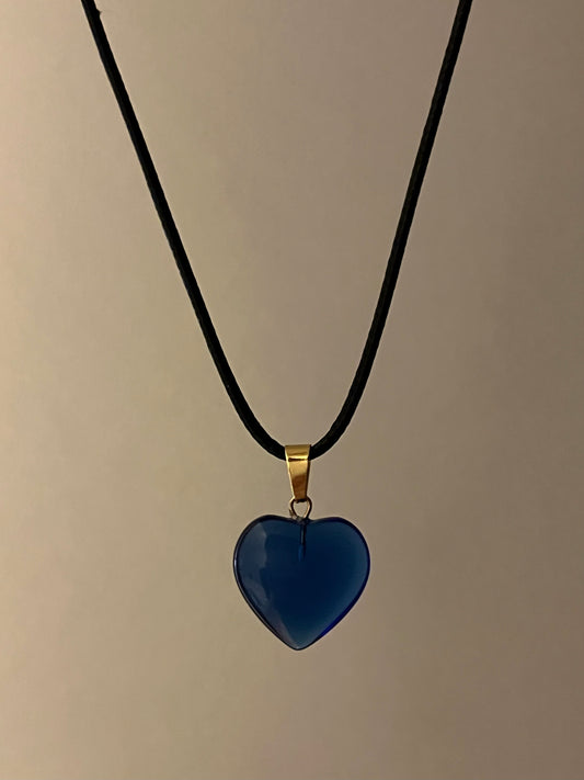 COLLAR HEART AZUL