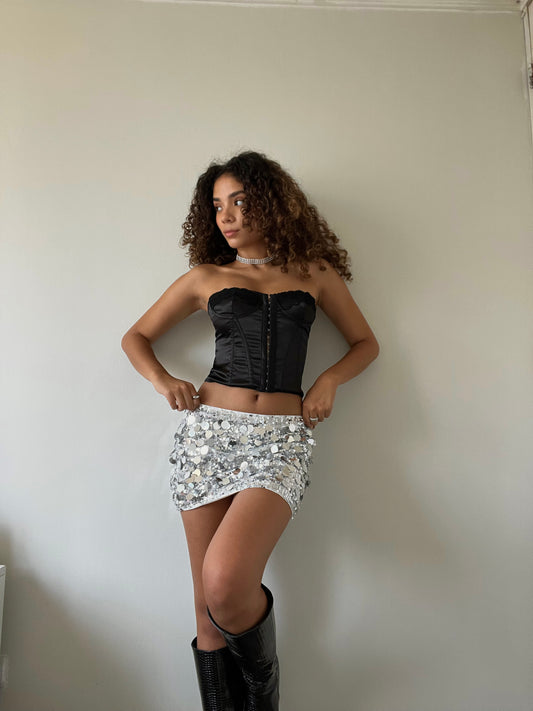 MINI SKIRT SHINY